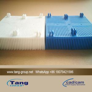Blue Nylon Bristles Blocks Square Foot For Gerber GT3250 96386003 101*101*26mm