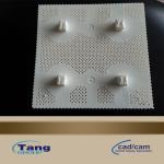 Bristle 1.6 inch Poly - ROUND FOOT - White PP / NYLON For Gerber GT5250 92910002